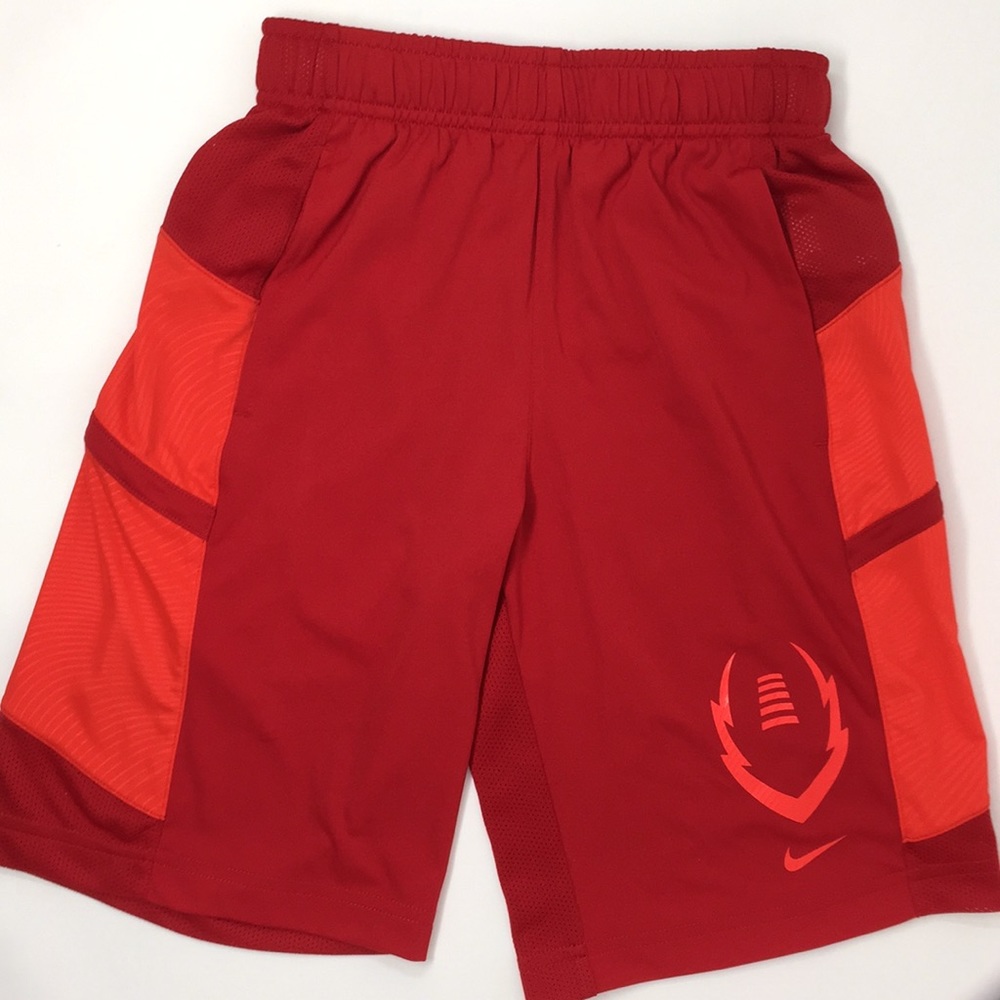 4/$25 Nike Boys Football Red Shorts Small Kids New